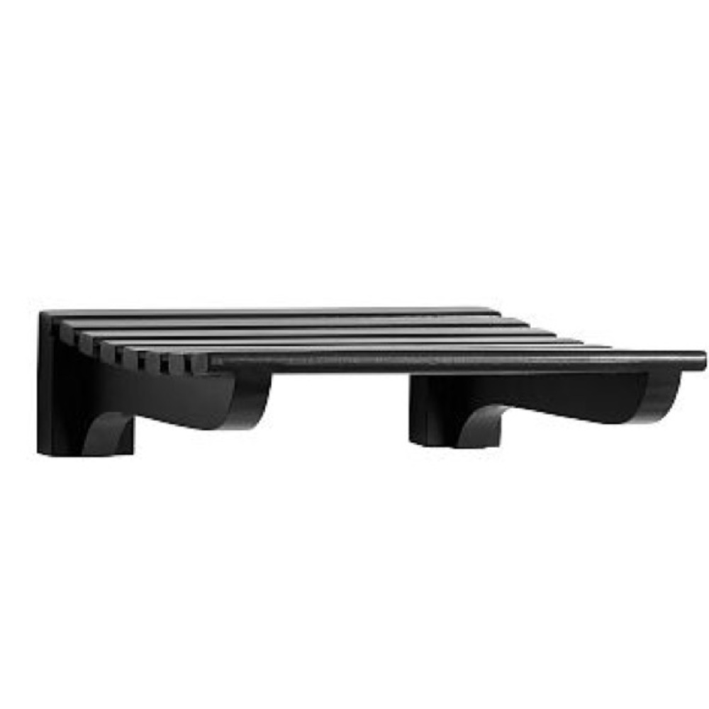 NEW Pottery Barn Declan Closet Floating Shelf - Black solid wood